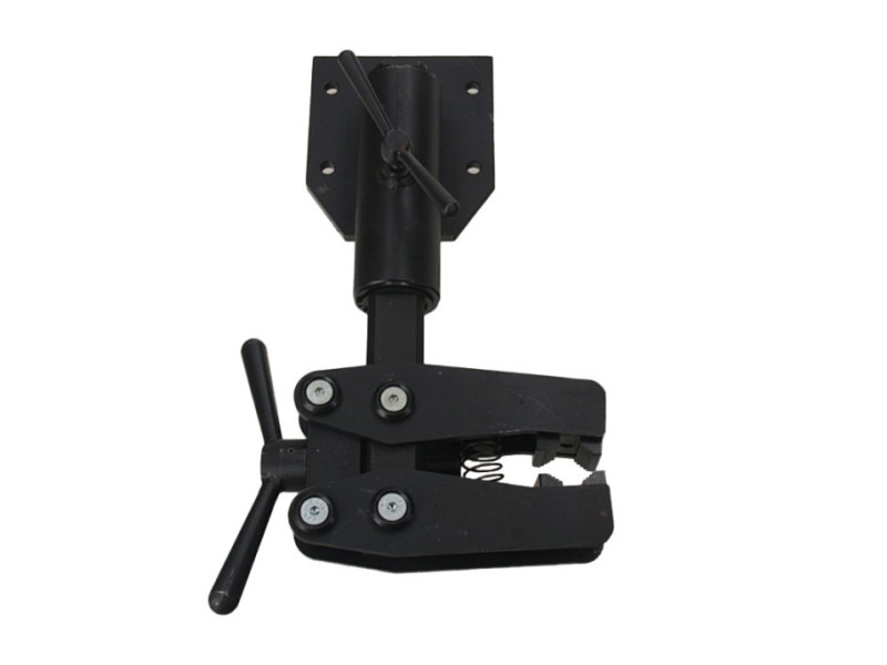 Swivel vise for repair of shock abosrbers and steering racks