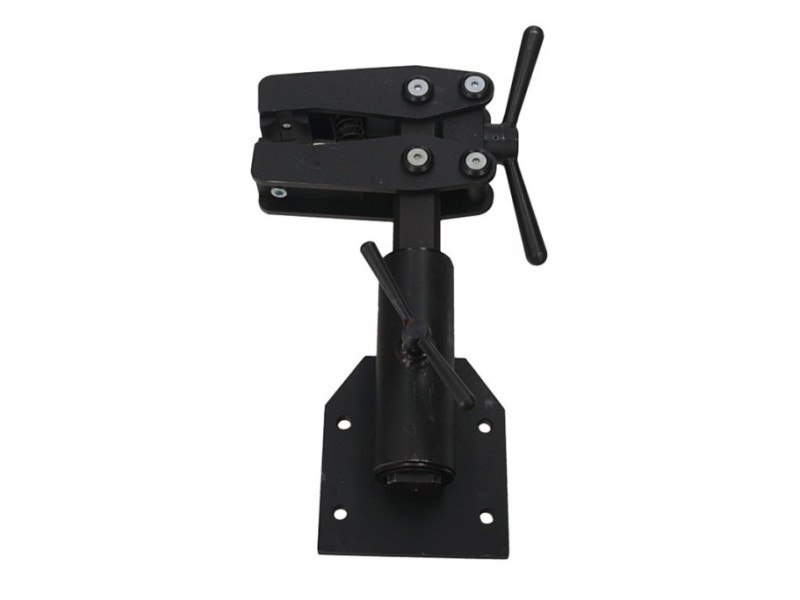 Swivel vise for repair of shock abosrbers and steering racks