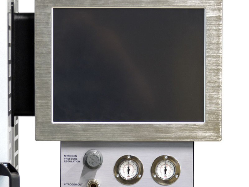 Test bench for diagnostics of shock absorbers