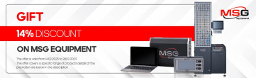 Gift 14% discount on MSG Equipment