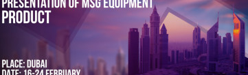 MSG Equipment in Dubai – it’s worth a trip!