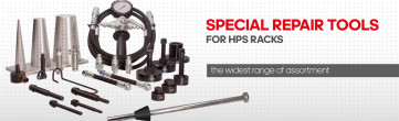 Specialised tools for repairing steering racks with hydraulic steering rack