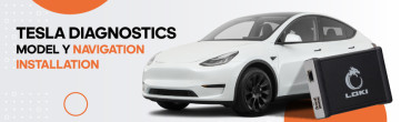 Tesla diagnostics Model Y navigation installation