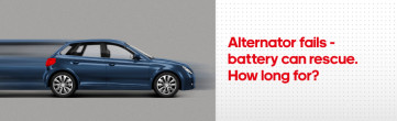 How long can you drive a car powered by a battery - without recharging by alternator?