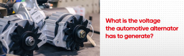 What is the voltage the automotive alternator has to generate?